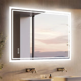 LED Bathroom Mirror – Backlit, Dimmable, Anti-Fog Makeup Mirror (IP65 Rated)