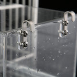 Transparent Acrylic Bird Bath Box – Hanging Water Tub for Cages, Thickened Shower Accessory for Parrots, Canaries & Budgies