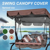 “6000D Waterproof Chair Awning Top – Ruffled Outdoor Swing Seat Cover”