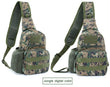 Tactical Sling Crossbody Backpack – MOLLE EDC Chest Bag with Water Bottle Holder | Outdoor Travel Shoulder Pack