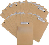 📋 Set of 2 Cardboard Clipboards – Letter & A4 Size (8.5x11 / 9x12.5) with Low-Profile Clips for School & Office