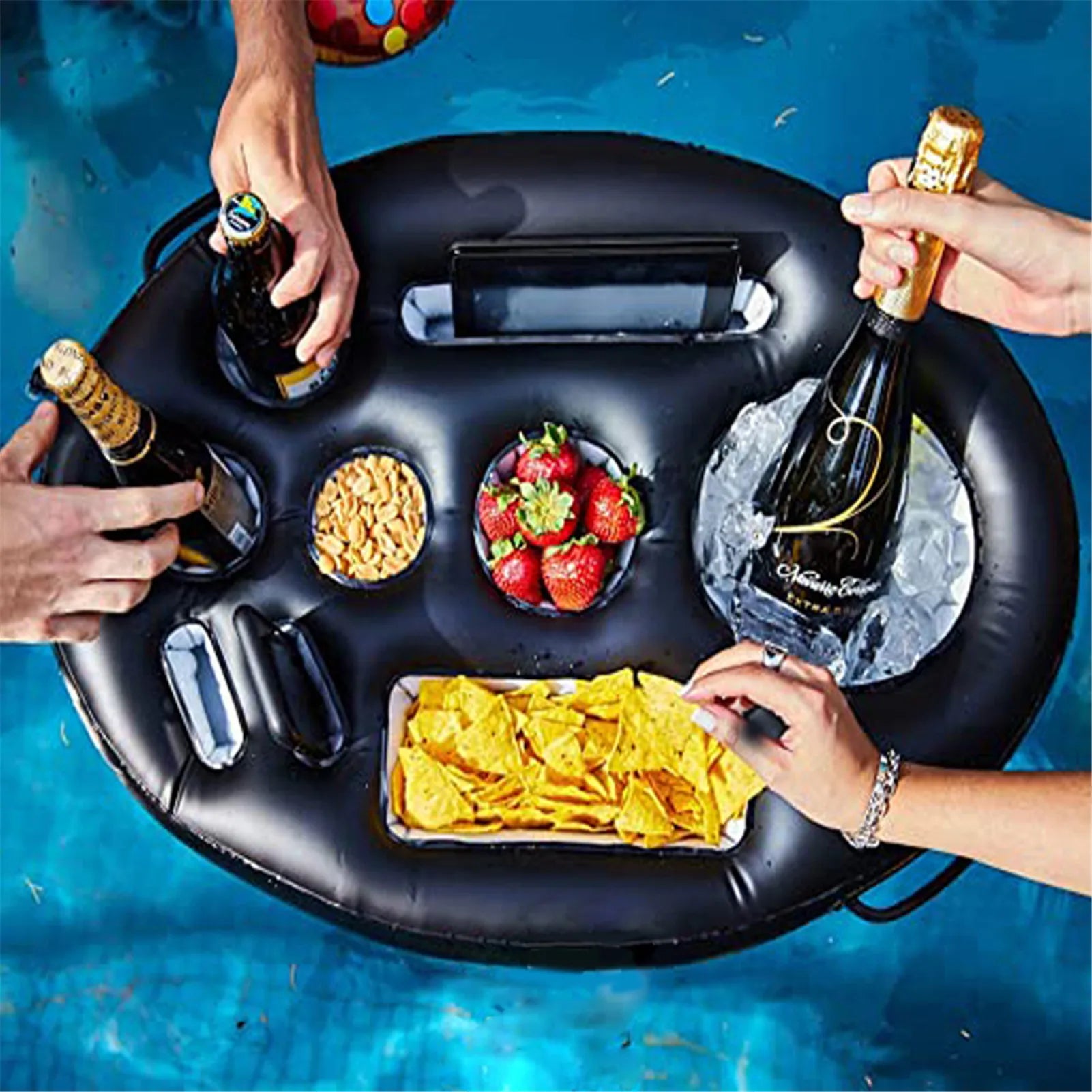 Inflatable Pool Drink Holder – Floating Cup Pad & Beverage Stand for Swimming Pools, Beaches & Kids’ Fun
