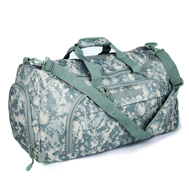 Waterproof gym duffle bag – military tactical sports & travel luggage with large capacity, durable Oxford design for men