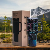 Sea Turtle 40 oz Stainless Steel Insulated Tumbler – Wide Mouth, Splash-Resistant Lid & Eco Friendly Gift for Her