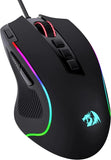 Redragon M612 Predator RGB Gaming Mouse – 8,000 DPI Wired Optical Mouse with 11 Programmable Buttons (White)