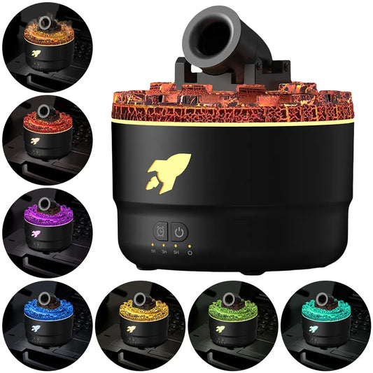 Cannon Blast Aroma Humidifier – Turret-Style Ultrasonic Diffuser with LED & Timer