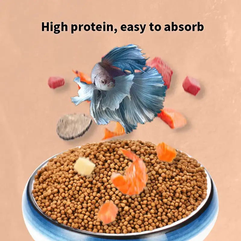 High-Protein Betta Fish Feed – Bio-Gold Pellets for Betta Health & Clean Water