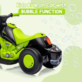Battery-Powered 6V Kids Ride-On Bubble Motorcycle with LED Headlights & Music – Ages 2-5
