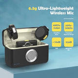 Quad-Mode Mini Wireless Lavalier Microphone – 4 Audio Modes, 48 kHz/24-bit, 330 ft Range, Lightweight