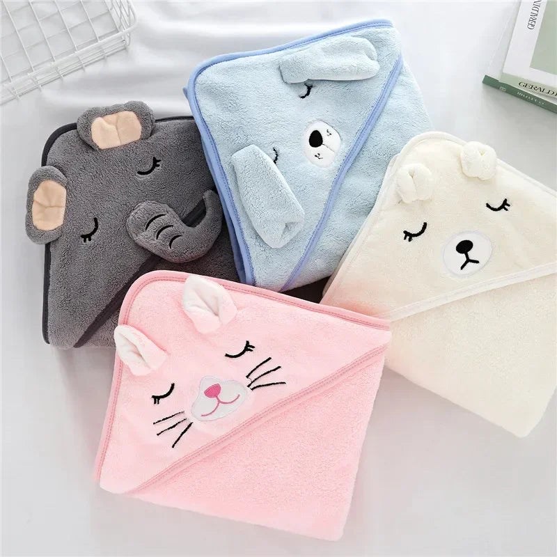 Toddler Baby Hooded Towel – Super Soft Infant Bathrobe & Swaddle Wrap Blanket for Newborn Boys & Girls 🛁👶✨