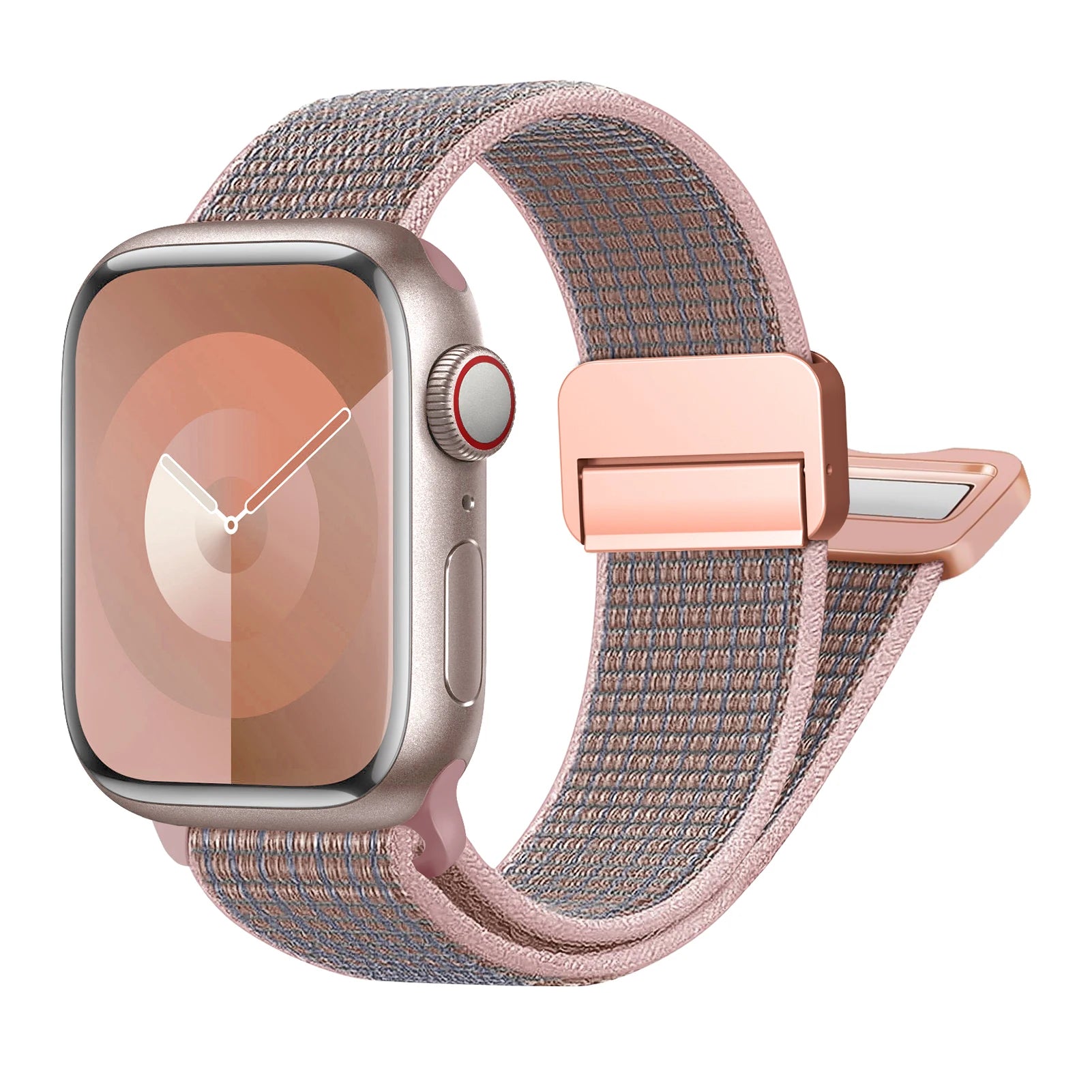 Magnetic Loop Nylon Apple Watch Band – Bracelet Style Strap for Ultra 2, SE & Series 3–9, Compatible with 38/40/41/42/44/45/49mm Models
