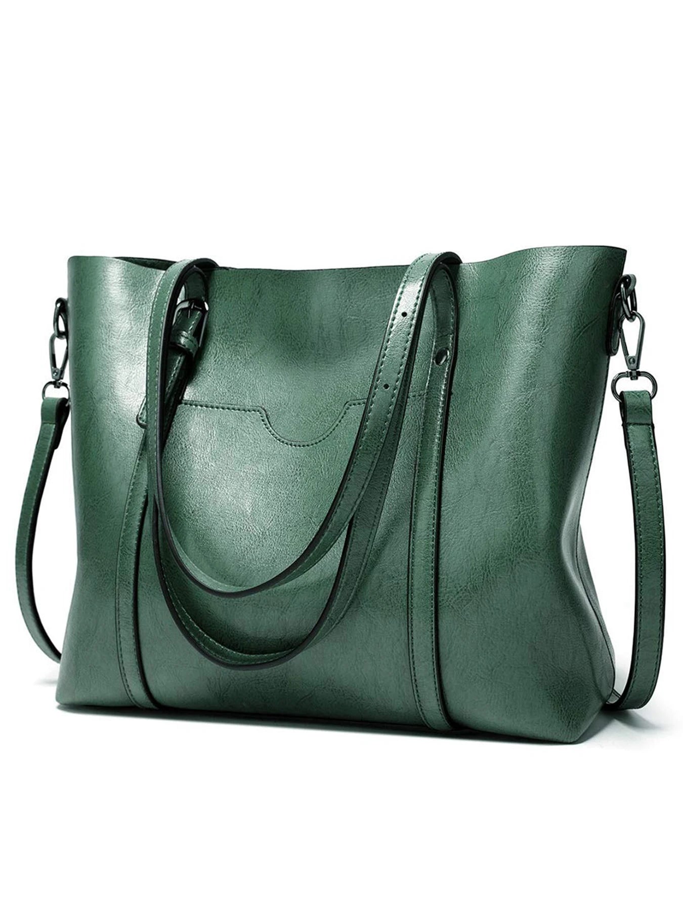 Pahajim women’s leather handbag – elegant top-handle satchel purse, classic tote bag for women’s fashion & daily use