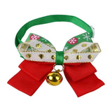 New Year & Christmas Pet Collar with Bell – Cute Bow Tie Collar for Cats, Kittens, Puppies & Small Dogs