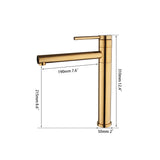 Gold-Plated Deck-Mounted Basin Faucet Mixer – Long Spout Chrome Polish