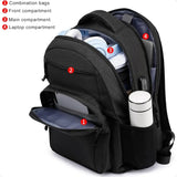 15.6" Anti-Theft School Laptop Backpack – Water-Resistant USB Charging Bookbag for Teen Boys & Men | Ergonomic Travel Daypack
