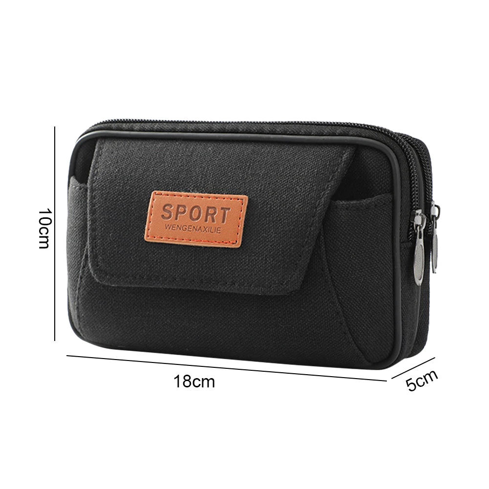 EDC Tactical MOLLE Waist Bag – Outdoor Fanny Pack & Phone Pouch | Belt-Mounted MOLLE Coin Purse for Camping & Hiking