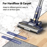 DEVOAC Corded Vacuum Cleaner 600W 23 kPa – 6-in-1 Hand-Stick Vacuum with HEPA Filtration