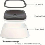 Spill-Proof Pet Water Bowl – Floating Filter, Non-Slip Base, Portable BPA-Free Design for Dogs & Cats