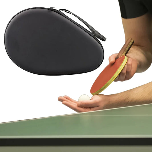 Hard Shell Table Tennis Racket Case – Waterproof Paddle Storage Bag for Sports, Training & Travel Protection