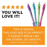 0.9 mm Mechanical Pencils – Shatter-Resistant, Refillable Erasers & Comfortable Grip (4-Pack)