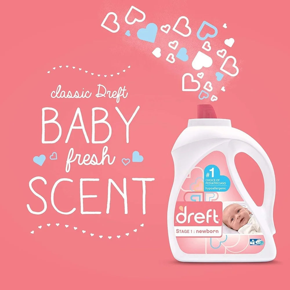 Gentle Baby Gift Set – Hypoallergenic Laundry Detergent, Stain Remover & In-Wash Scent Booster (8-Piece Plant-Based Essentials)