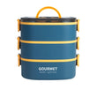 Stackable 3-Layer Bento Lunch Box – Leak-Proof Large Capacity Microwave-Safe Food Container