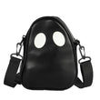 Ghost Funny Leather Shoulder Bag 👻 – Cute Devil Design Unisex Crossbody & Handbag for Travel & Daily Use