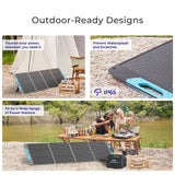 Renogy 200W Portable Solar Panel – Foldable IP65 Waterproof Solar Charger | Power Backup Solution for Power Stations, RV, Camping & Off-Grid Use