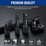 18-Piece Drive Tool Accessory Set – Magnetic Socket Adapters, Extension Bars & Universal Joints 🔧