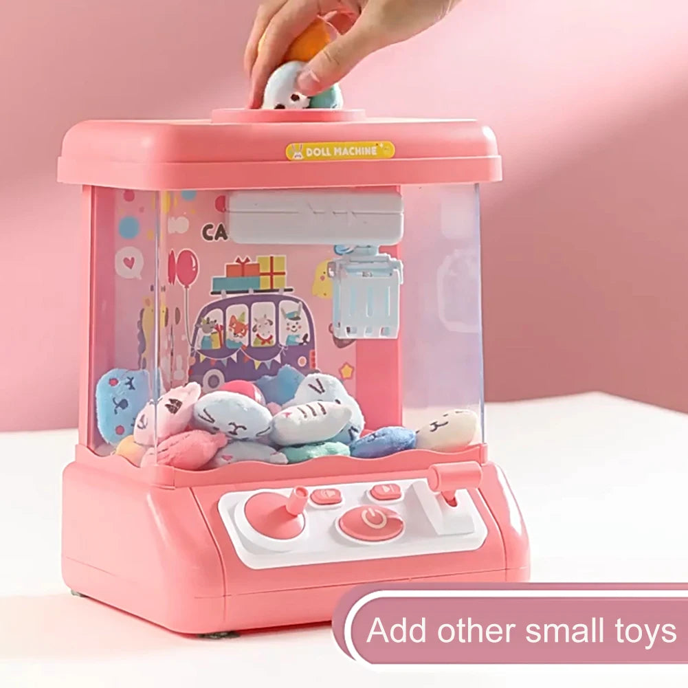 Automatic Arcade Claw Machine Toy – USB Charging Kids Catch Game with Music, Lights & Strong Grip, Birthday Gift for Boys & Girls