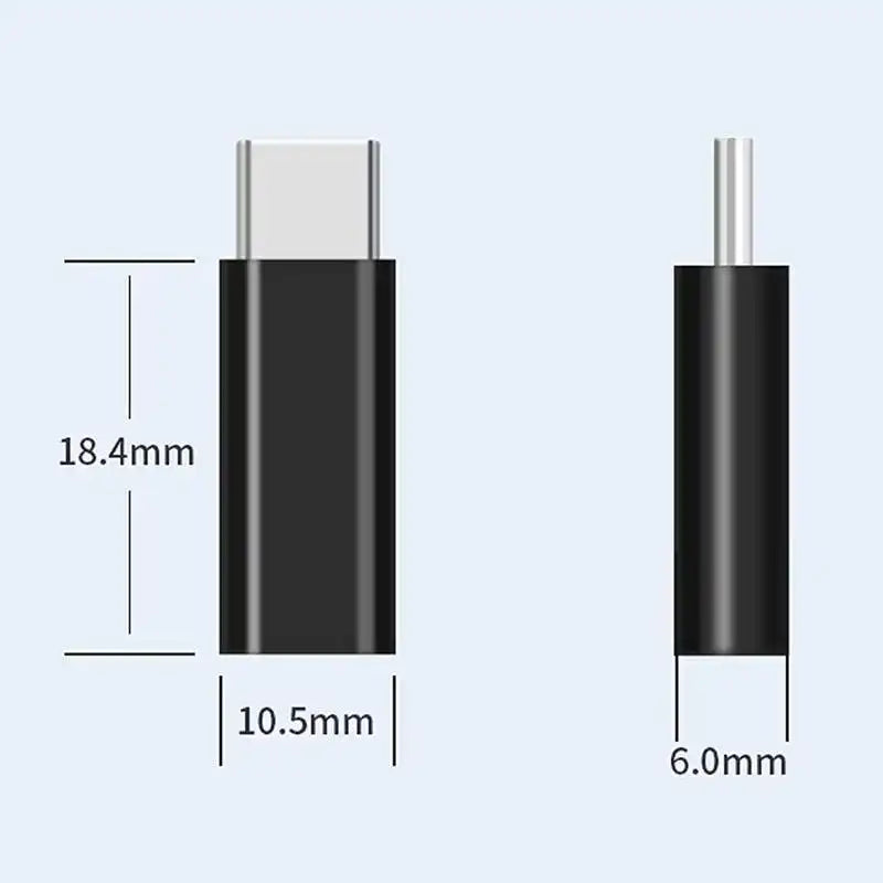 Type-C Male to Female Adapter USB-C Converter for Phone & Tablet Devices