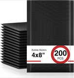 200 Pack Waterproof Padded Envelopes – 4″×8″ Self-Seal Foam Mailers for Secure Shipping & Packaging