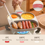 2-4 Holes Thickened Non-Stick Omelet & Pancake Frying Pan – Multi-Hole Breakfast Maker