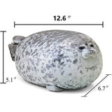 Chubby Seal Plush Pillow – Soft Cotton Stuffed Animal Toy for Kids & Adults | Cute Ocean-Inspired Comfort Cushion (Large 24.5")