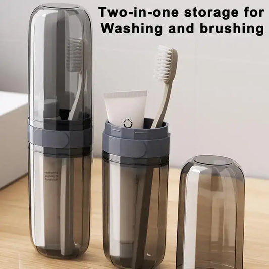 Dust-Proof Toothbrush & Toothpaste Travel Case – Leak-Proof Hygiene Holder