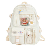 Cute Kawaii Large-Capacity Nylon Student Rucksack – Japanese Style Backpack for Teen Girls