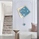 Modern Metal Large Wall Clock – Silent Digital Hanging Wall Art Clock for Home & Office Décor