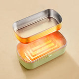Portable Electric Heated Lunch Box (Double-Layer, 200 W) – Stainless Steel Insulated Lunch Box with Heating, for Office, Travel & Work