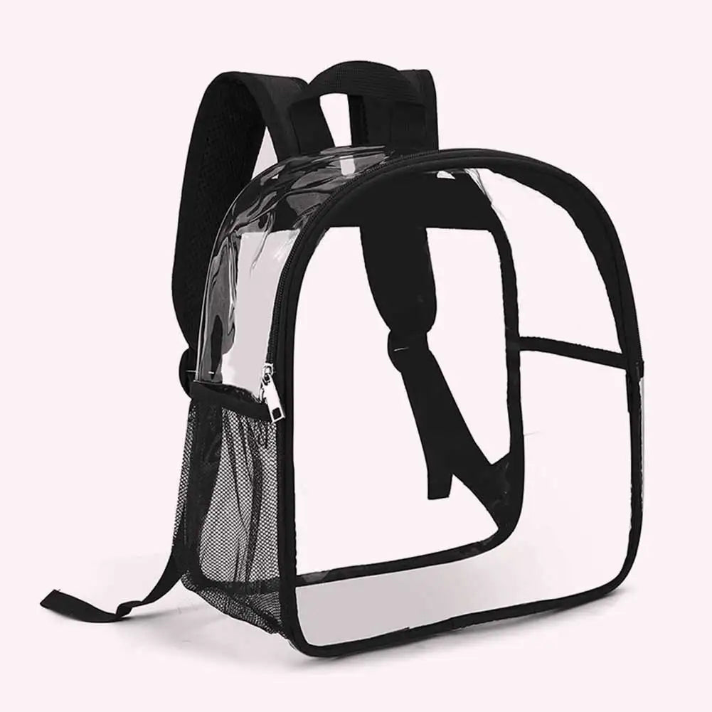 Women’s Stadium-Approved Clear Backpack — Transparent PVC Bag with Adjustable Straps