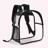 Women’s Stadium-Approved Clear Backpack — Transparent PVC Bag with Adjustable Straps