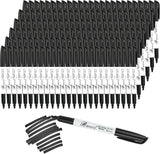 Black Dry Erase Markers – Low-Odor Chisel Tip Whiteboard Pens for Glass & Boards (150-Pack Bulk)