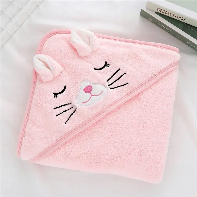 Toddler Baby Hooded Towel – Super Soft Infant Bathrobe & Swaddle Wrap Blanket for Newborn Boys & Girls 🛁👶✨