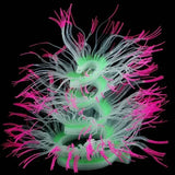 Glow-in-Dark Silicone Coral Aquarium Decor – Fluorescent Sea Anemone Simulation for Fish Tank Landscape
