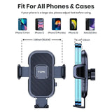 1- Product Title: Universal 360° Rotatable Car Phone Holder – Dashboard Mount for iPhone & Android