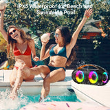 FanFun Wireless Bluetooth Outdoor Speaker – Waterproof Party Speaker with LED DJ Lights & Remote 🎉🔊