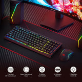 Redragon S142 Wireless Gaming Keyboard & Mouse Combo – 98-Key K515 PRO RGB Membrane Keyboard with Wireless Gaming Mouse