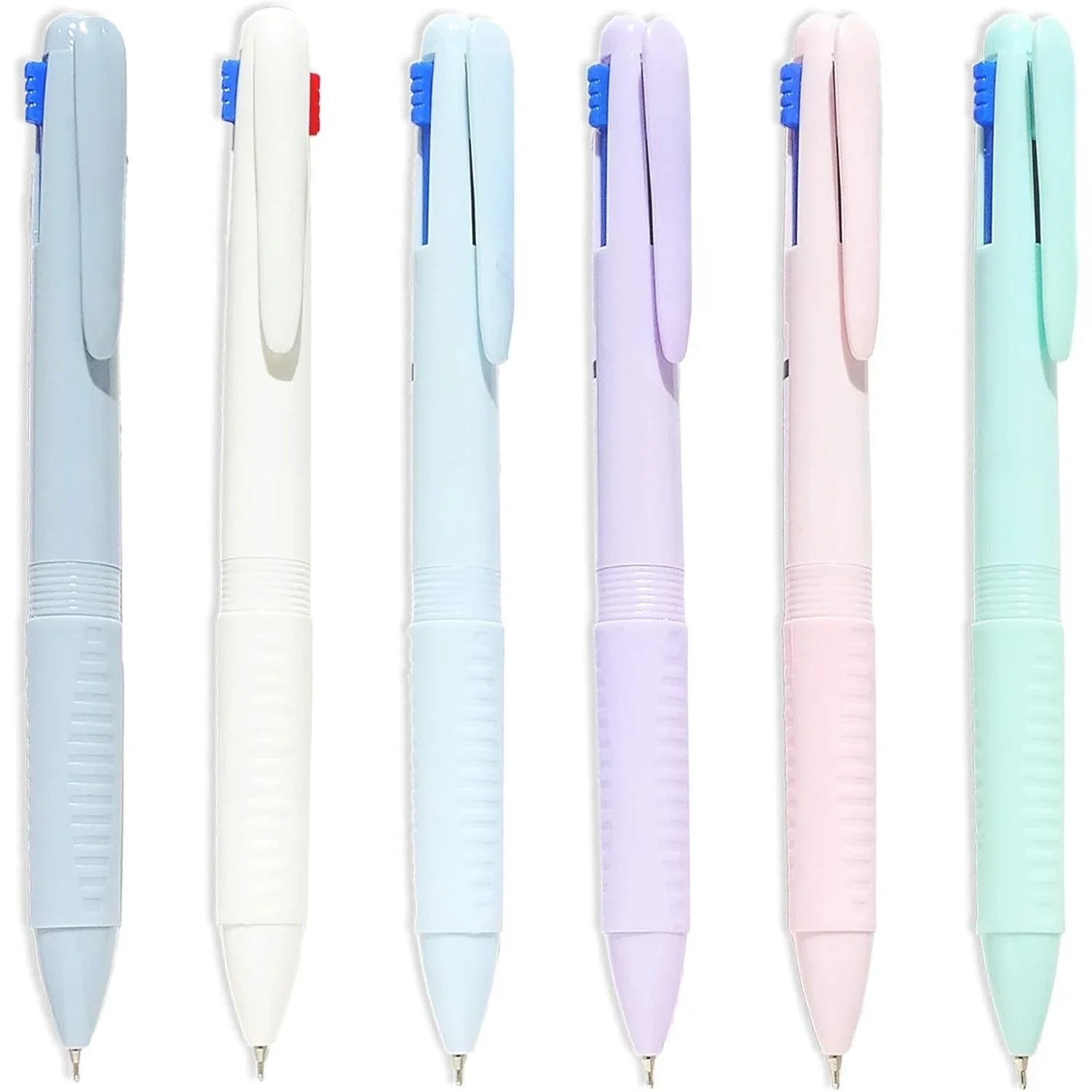 Multi-Color Ballpoint Pen Set – 0.5mm Fine Point 4-in-1 Pens for Planner, Diary & Office Use (6-Pack) ✏️✨