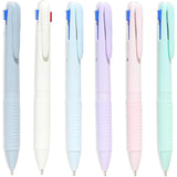 Multi-Color Ballpoint Pen Set – 0.5mm Fine Point 4-in-1 Pens for Planner, Diary & Office Use (6-Pack) ✏️✨