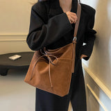 Large Capacity PU Leather Shoulder & Tote Bag for Women – Adjustable Strap Handbag