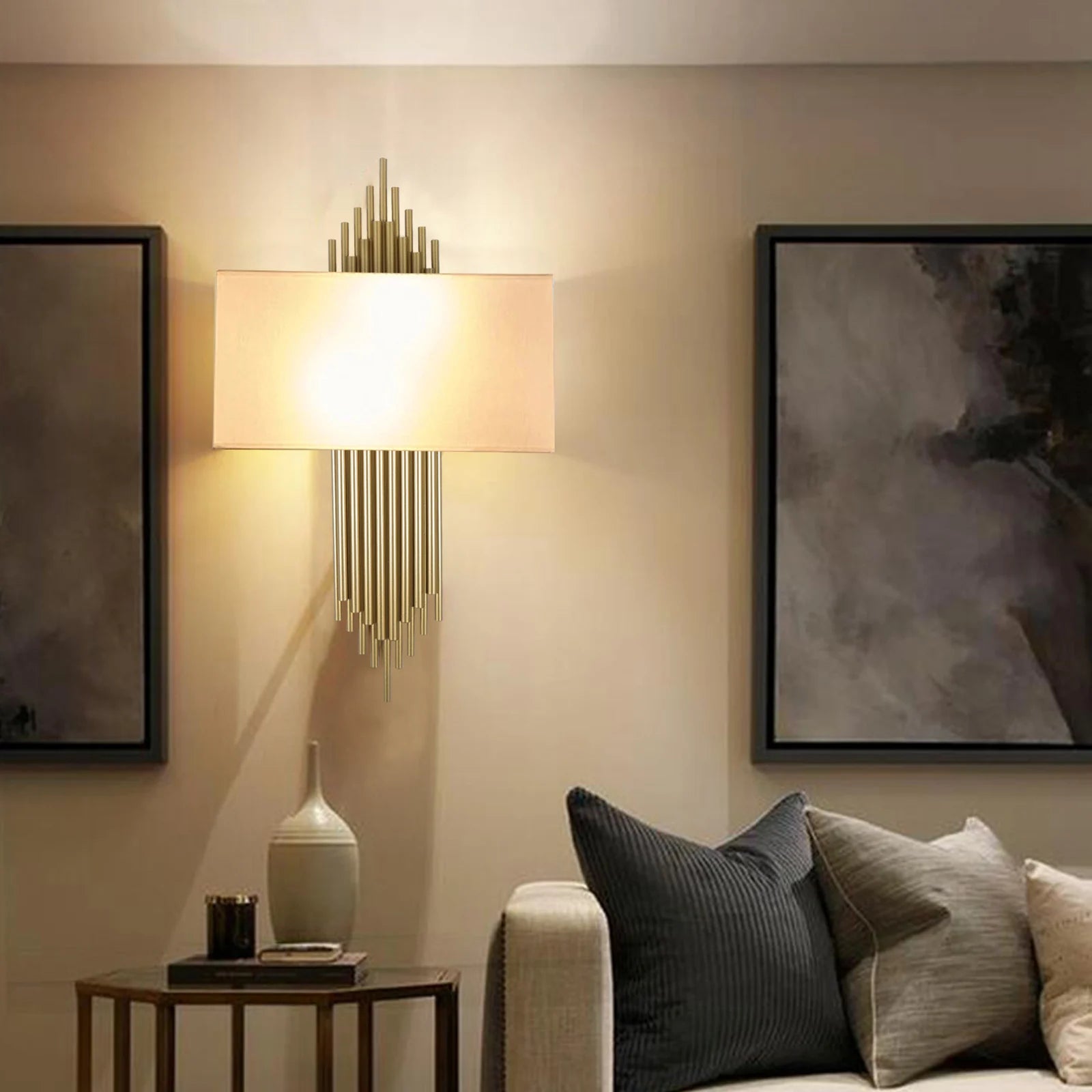 Modern Creative Wall Sconce Lamp with E12 Socket – Bedroom, Corridor & Living Room Lighting Fixture (Bulb Not Included)